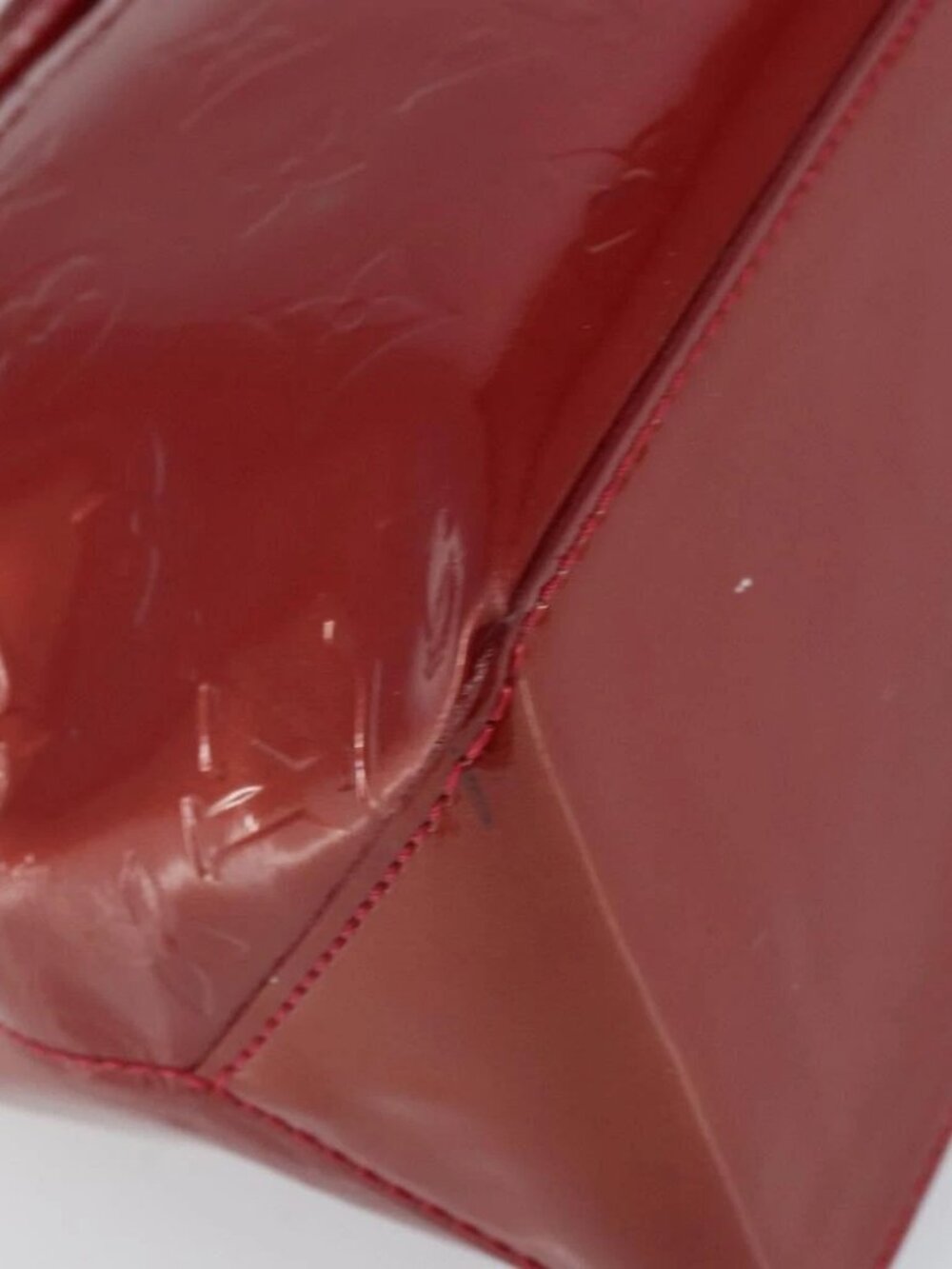 LOUIS VUITTON Vernis Wilshire PM Hand Bag Pomme D'amour - Picture 5 of 16